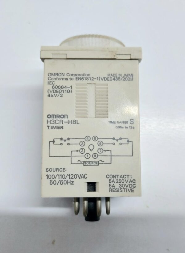 OMRON H3CR-H8L TIMER 0-12 SEC