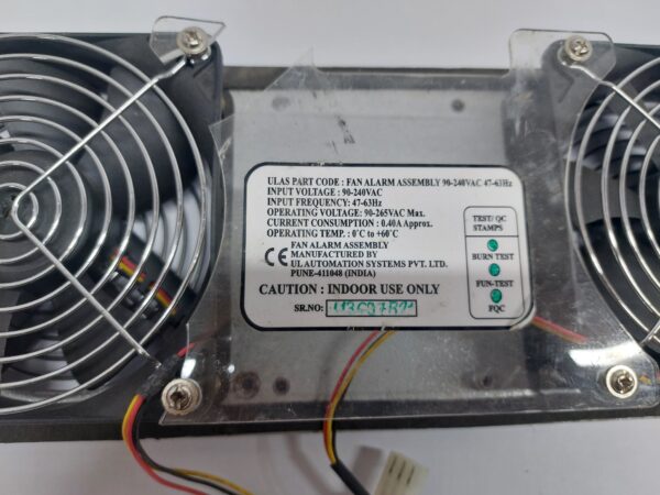 UL AUTOMATION SYSTEMS FAN ALARM ASSEMBLY 90-240VAC 47-63HHZ