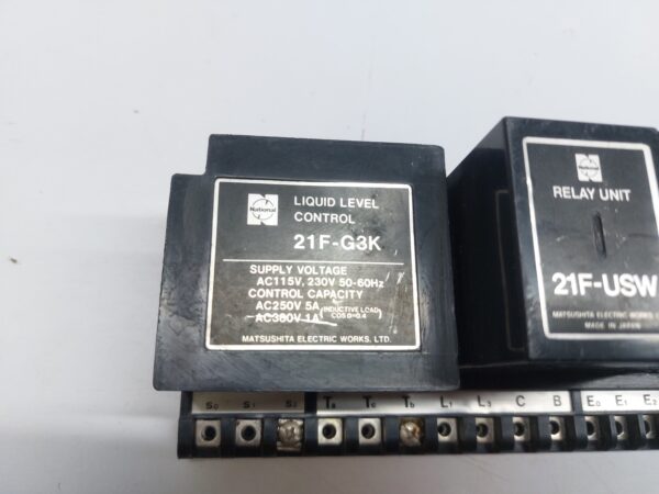 MATSUSHITA ELECTRIC 21F-G3K LIQUID LEVEL CONTROL WITH 21F-USW RELAY UNIT