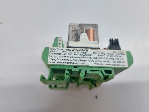 SHAVISON ELECTRONICS AS363-24V-S-OE 4 CHANNEL RELAY MODULE