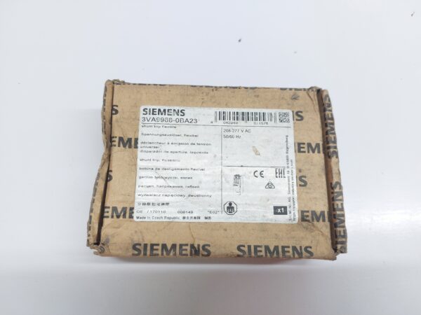 SIEMENS 3VA9988-0BA23 SHUNT RELEASE 208-277 VAC
