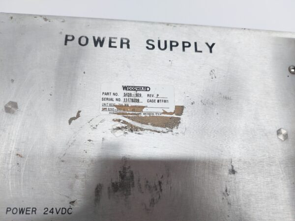 WOODWARD 5439-929 POWER SUPPLY REV P