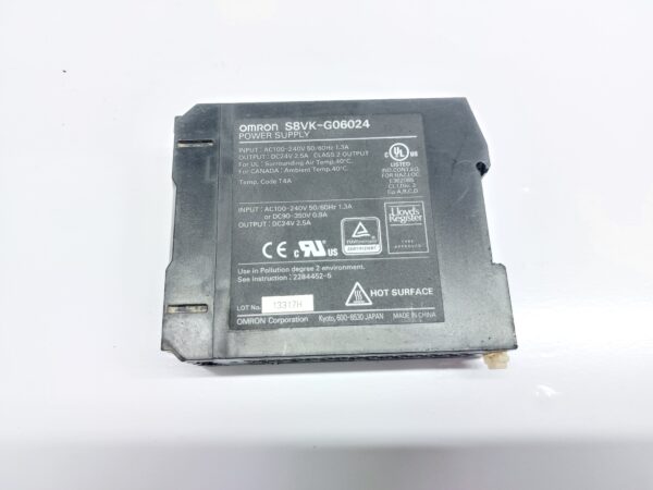 OMRON S8VK-G06024 POWER SUPPLY DC24V 2.5A