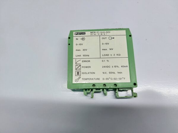 PHOENIX CONTACT MCR-C-U/U-DCI ISOLATED SIGNAL CONVERTER 24VDC
